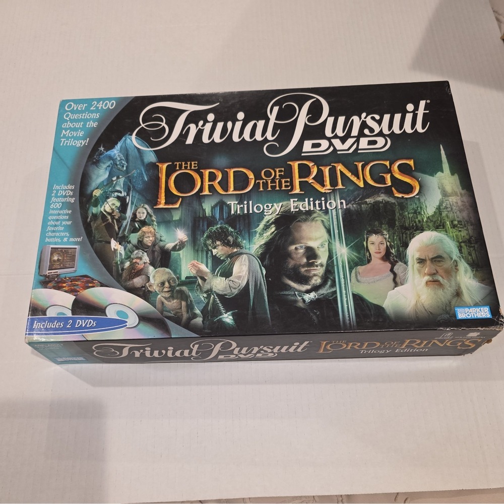 Trivial Pursuit DVD The Lord of the Rings Trilogy Edition 100% Complete